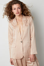 Satijnen blazer