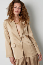 Satijnen blazer