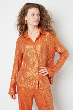 Blouse met Pailetten