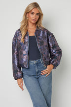 Bomber jacket met print