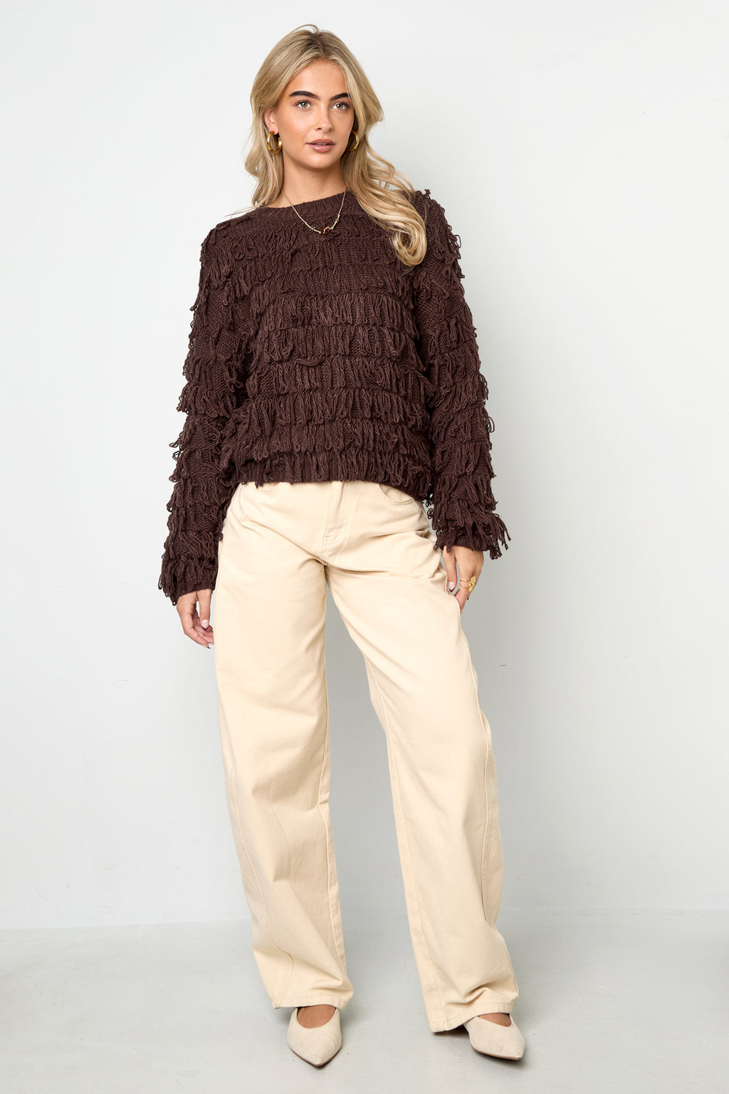 Zoë Fringe Sweater