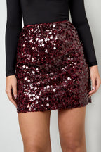 Jill Sequin Mini Skirt