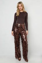 Emma Sequin Flare Pants