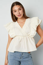 Ruffle Sleeve Top