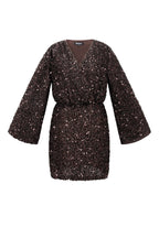 Liv Sequin Wrap Dress