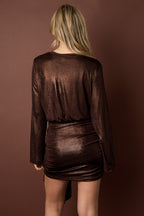 Milou Metallic Mini Dress