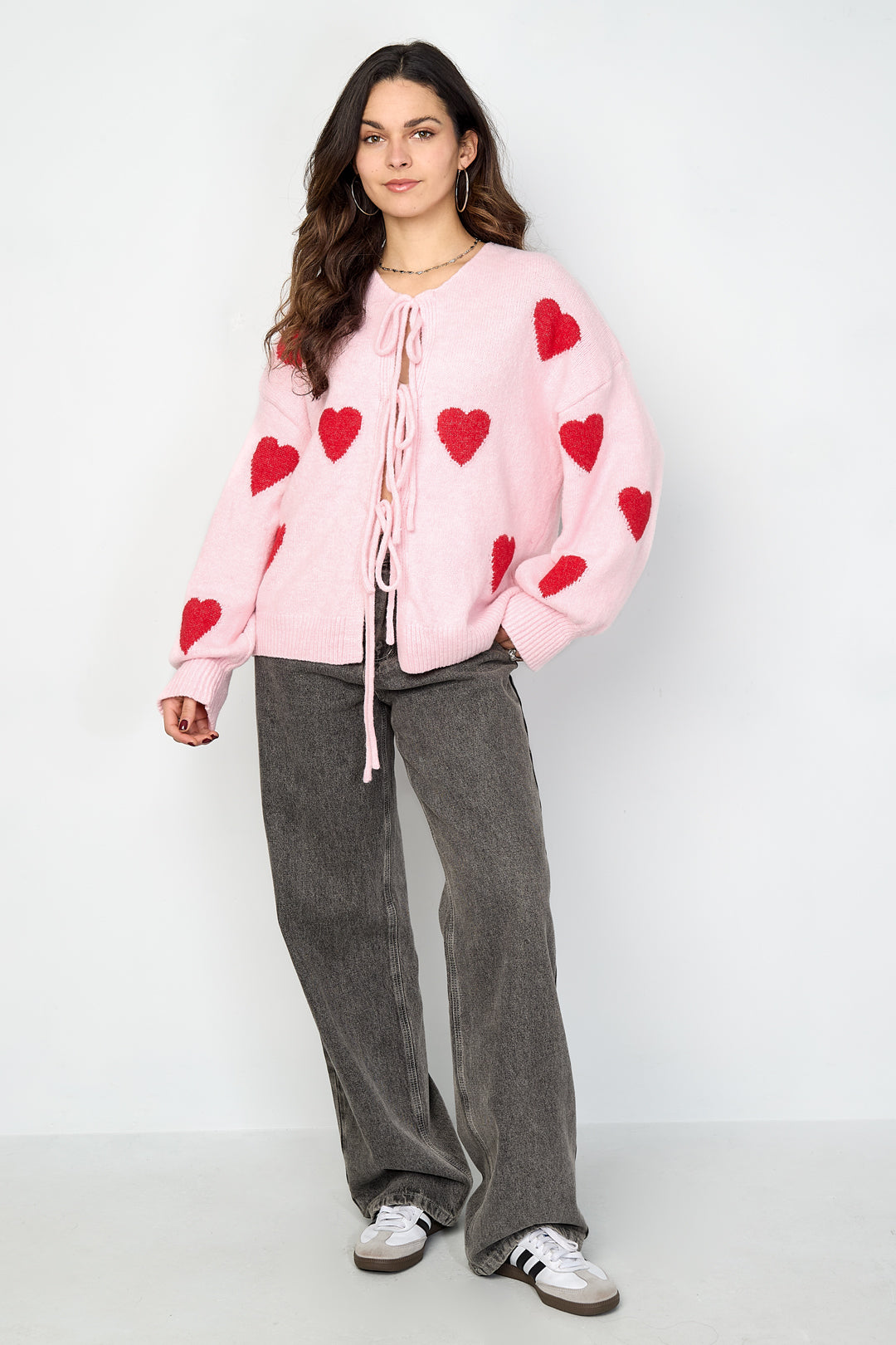 Julie Heart Cardigan met Strikjes