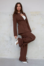 Pantalon met strikdetail