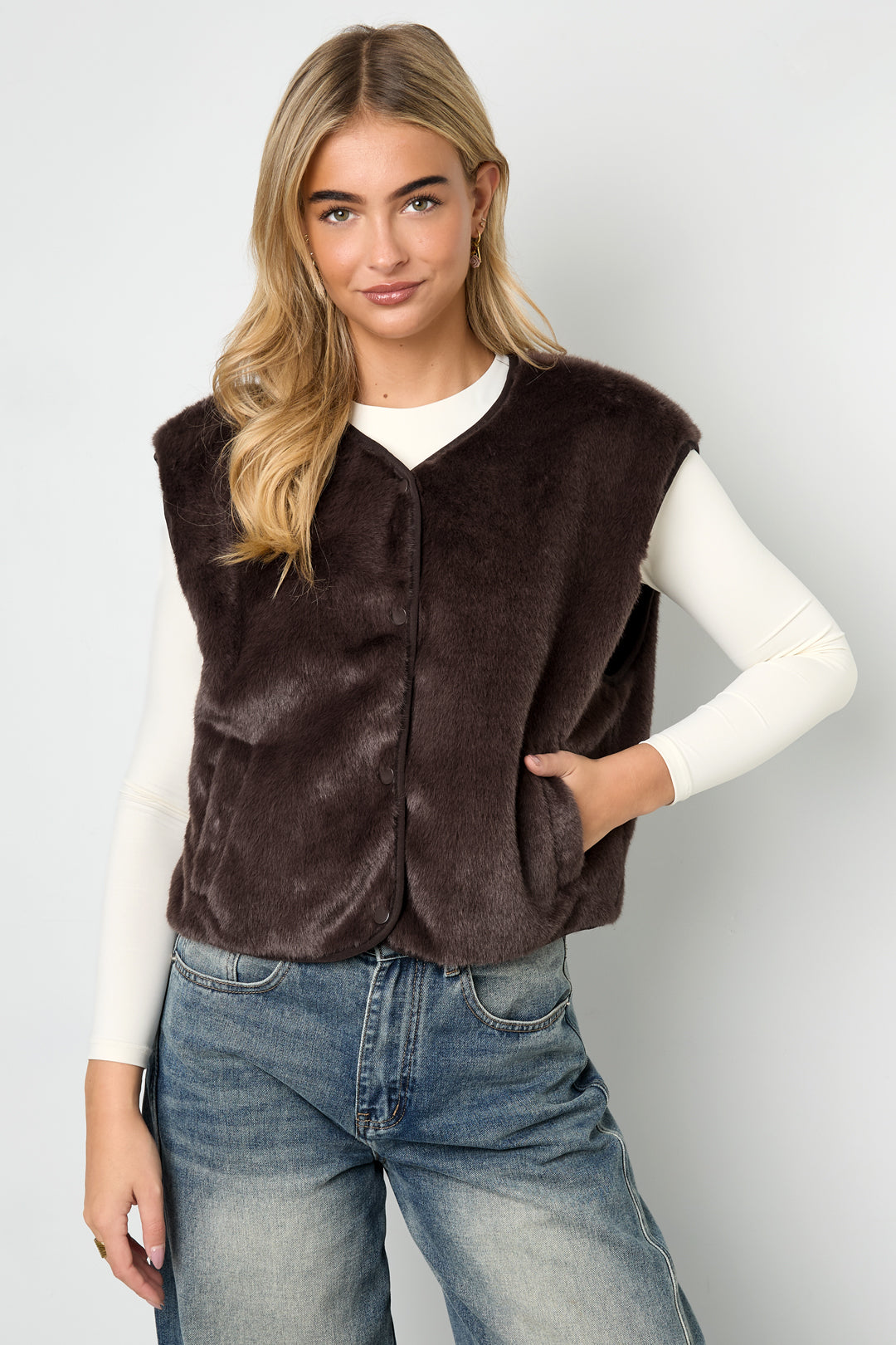 Noa Faux Fur Vest
