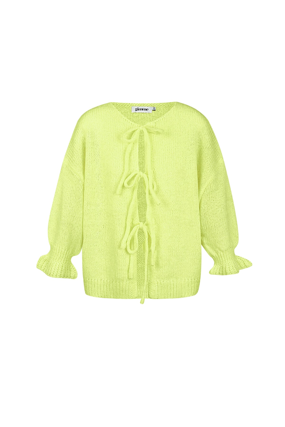 Oversized vest met strikdetail