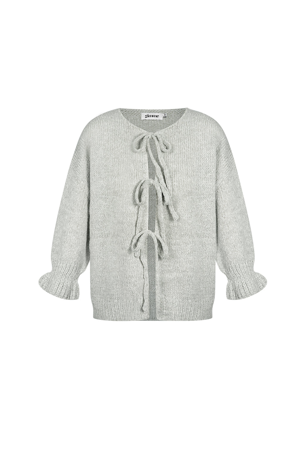 Oversized vest met strikdetail