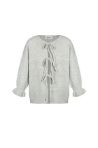 Oversized vest met strikdetail