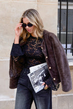 Korte Teddy Jas met Knopen