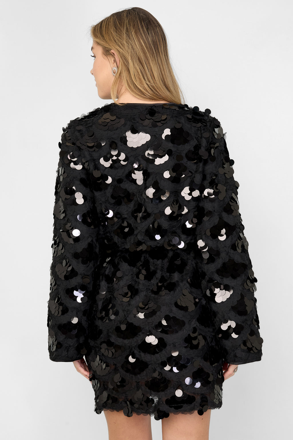 Nina Sequin Wrap Dress