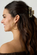 Haarclip met luipaard print