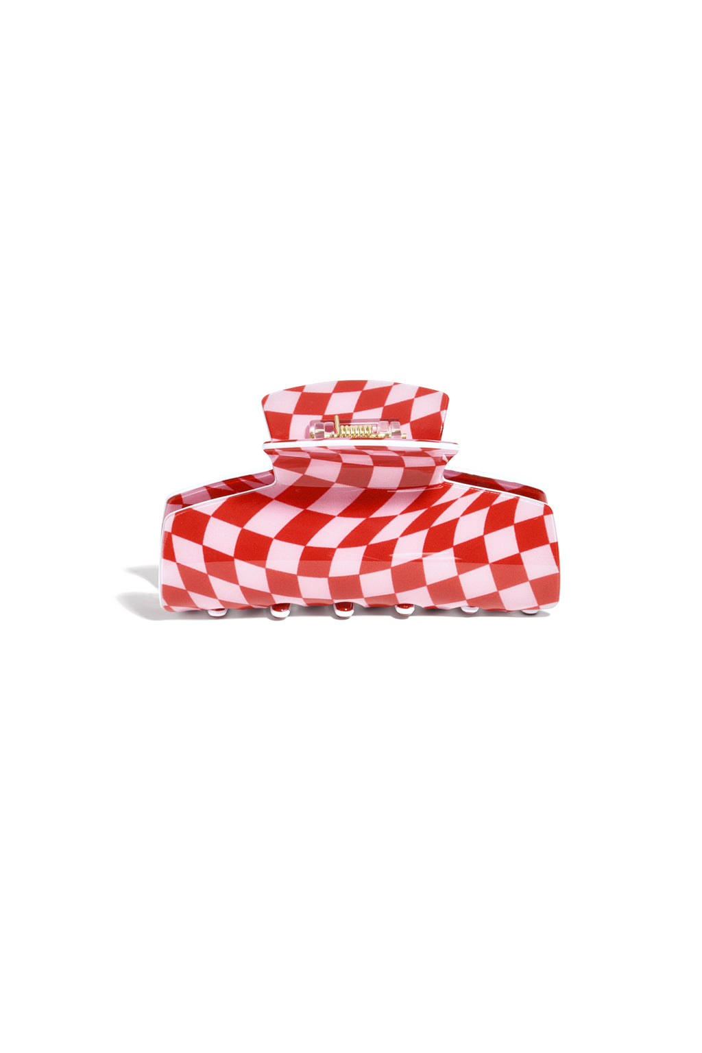 Haarclip met ruitjes print