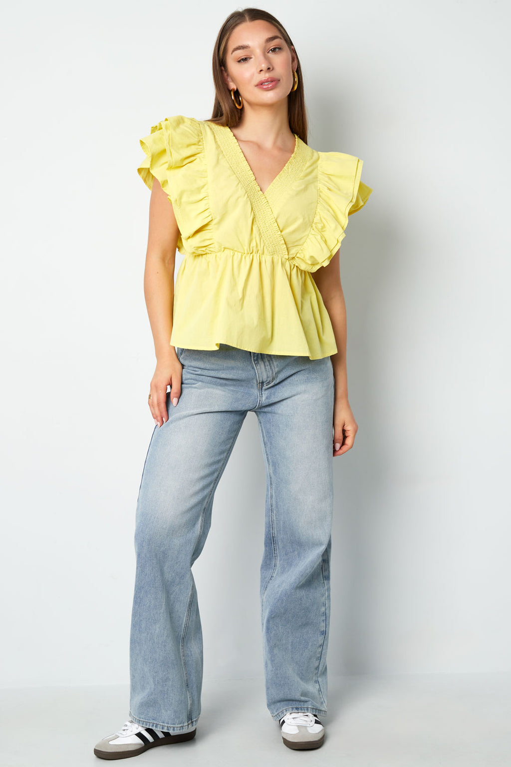 Ruffle Sleeve Top