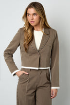 Cropped blazer