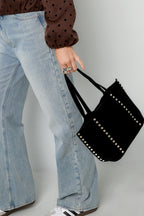 Tote bag met studs