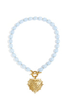 Hartjes ketting met kralen