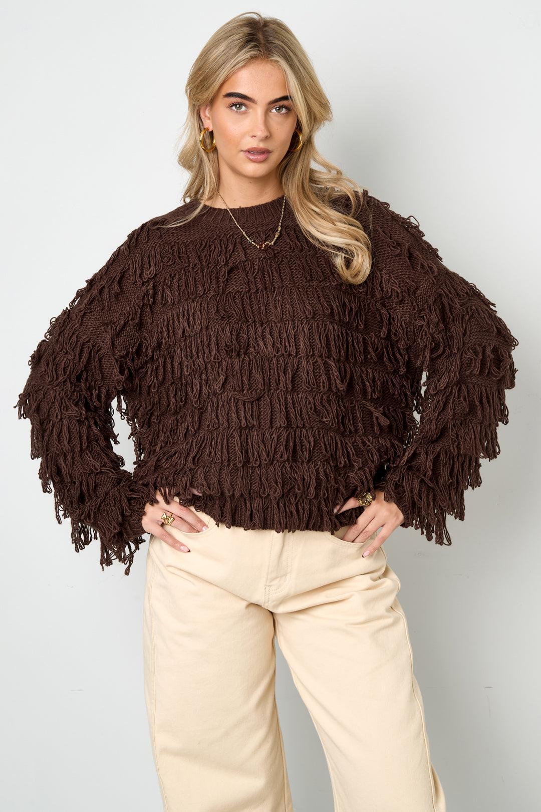 Zoë Fringe Sweater
