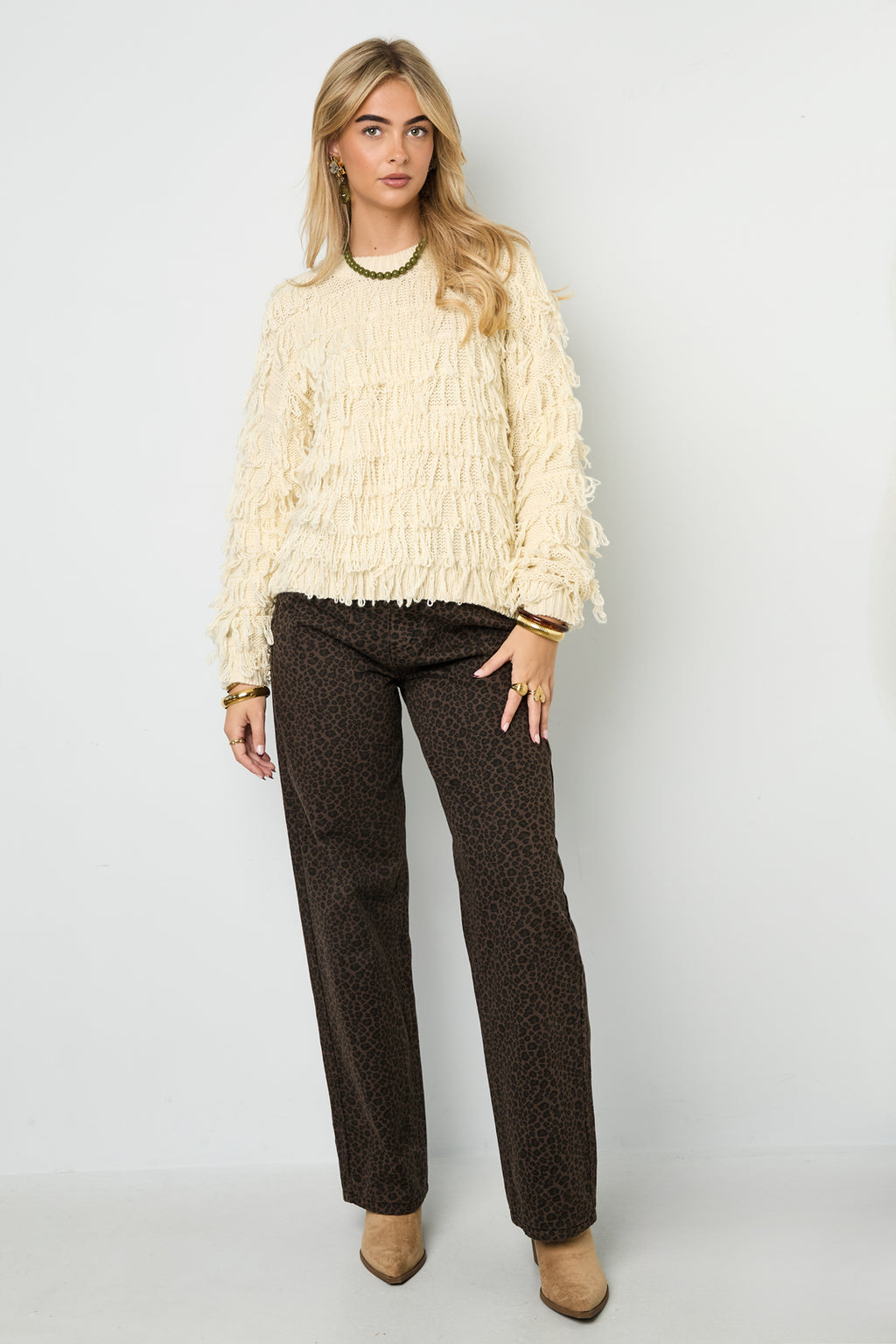 Zoë Fringe Sweater