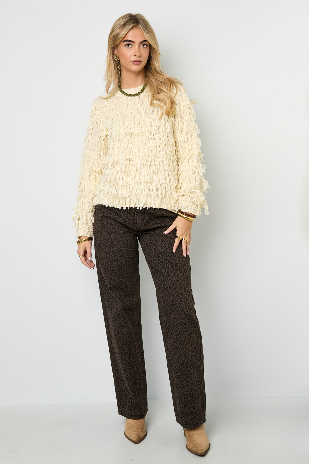 Zoë Fringe Sweater