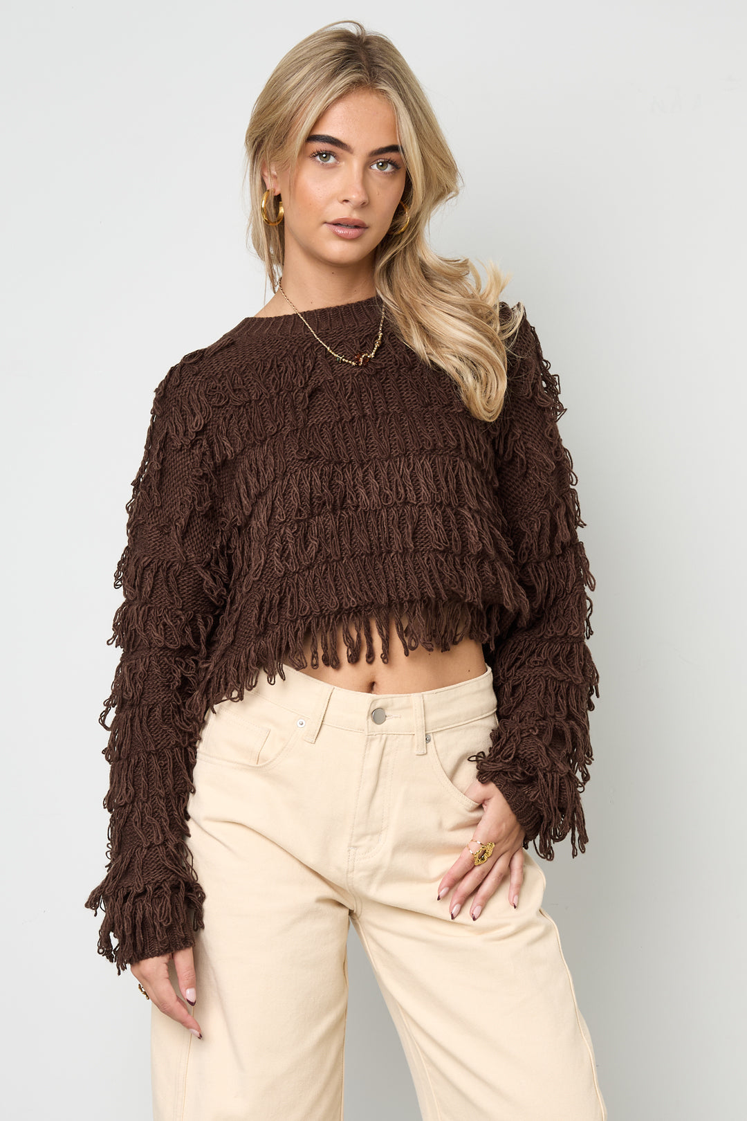 Zoë Fringe Sweater