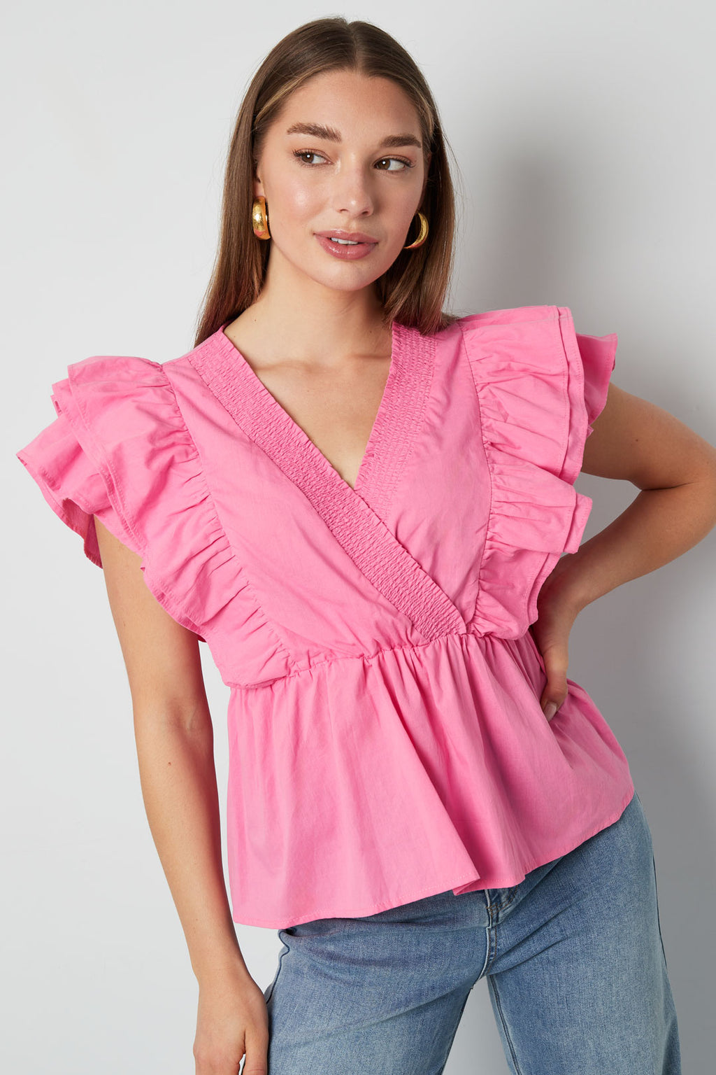 Ruffle Sleeve Top