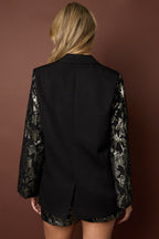 Fleur Floral Sleeve Blazer