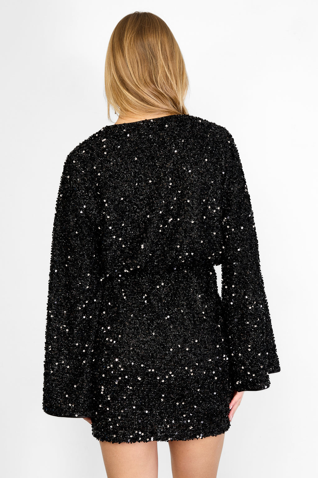 Liv Sequin Wrap Dress
