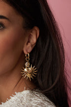 Club Spice oorbellen met hartjes hanger