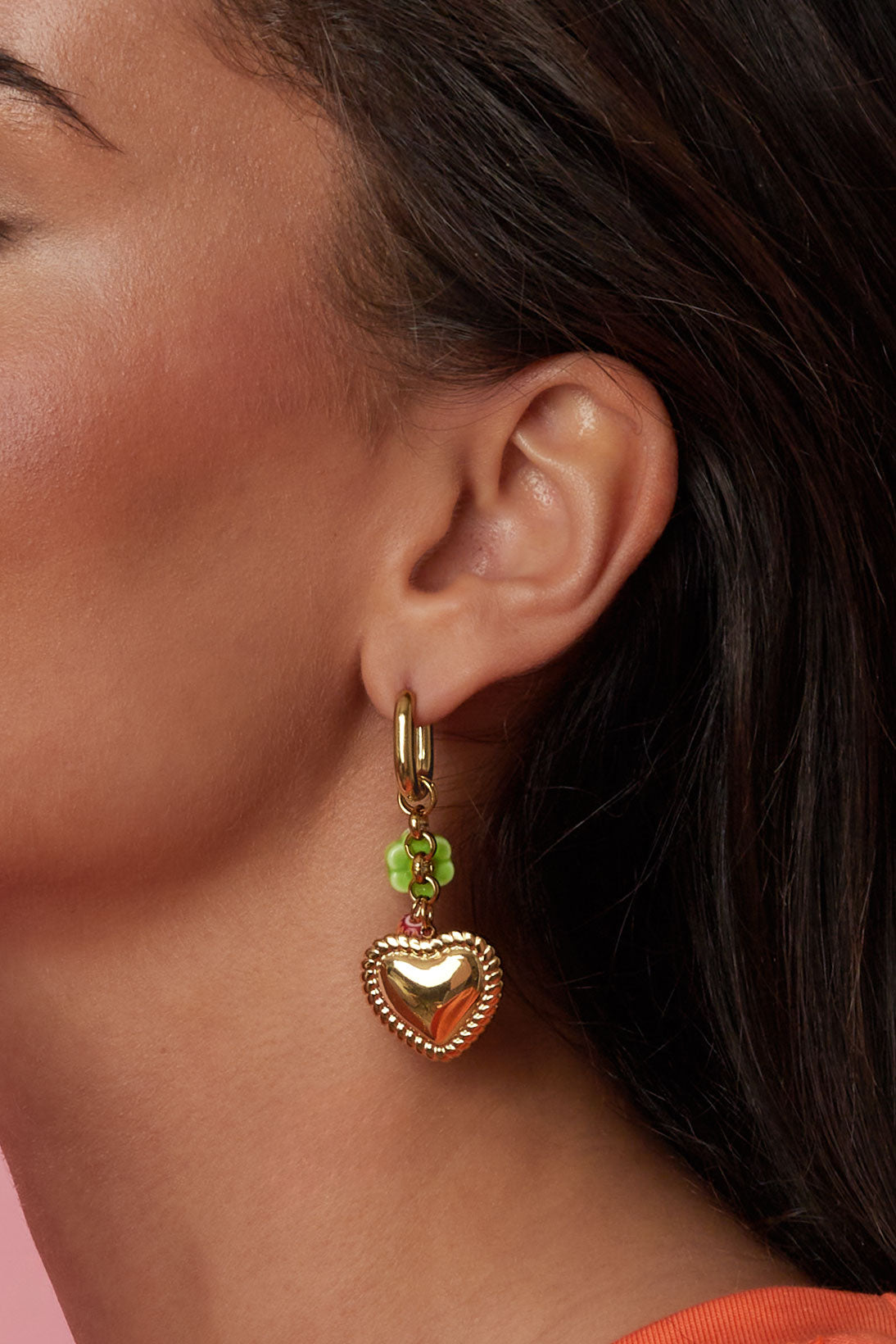 Hartendief oorbellen