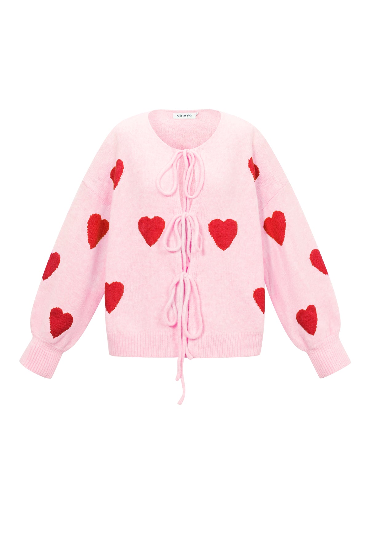 Julie Heart Cardigan met Strikjes