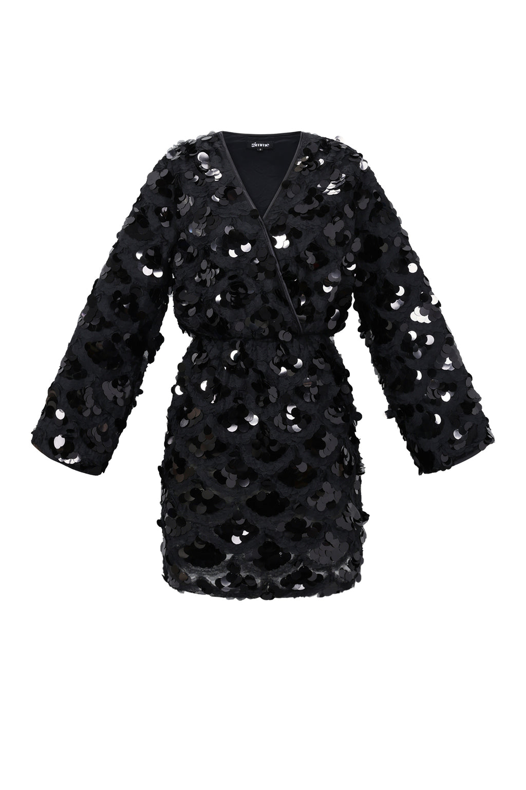 Nina Sequin Wrap Dress